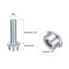 sourcing map M5x20mm Flanged Socket Head Cap Screws, 10pcs 8.8