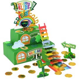 Wninbu Leprechaun Trap Kit for Kids,St. Patrick's Day Decorations DIY Craft Catch a Leprechaun Trap Kit,St. Partrick Day Party Supplies Classroom Activity