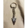 Small arrowhead keychain silver