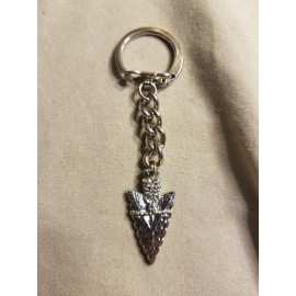 Small arrowhead keychain silver