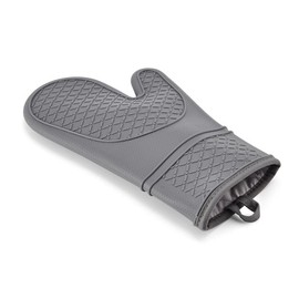 Farberware Color Series Oven Mitt, Heat-Resistant Kitchen Glove - Silicone Exterior for Secure Grip, Cotton Interior for Comfort, Reversible Hand Use - Full Coverage for Baking, Grilling & Cooking