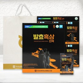 발효흑삼 진액 70ml x 30포 선물세트 홍삼 Fermented Black Ginseng Extract 70ml x 30 Packs Gift Set Red Ginseng