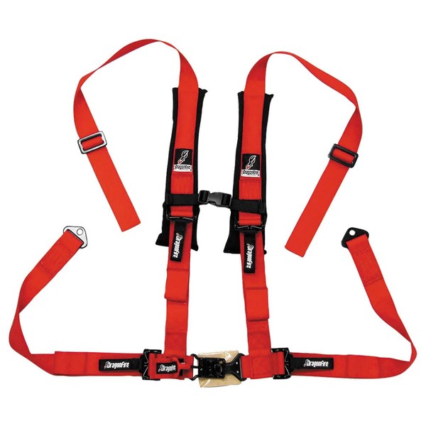 Dragonfire Racing 4-Point H-Style Safety Harness w/Sternum Clip 2" Passenger