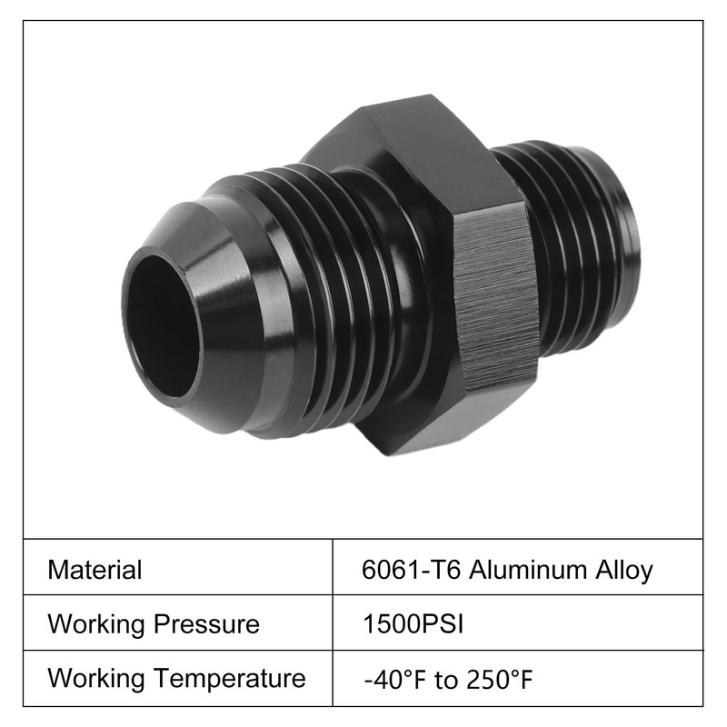EVIL ENERGY 8AN Male to 5/8x18 Inverted Flare Thread Fitting