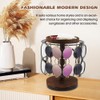 Kazheon 360° Rotating Sunglasses Organizer with Wood Tray and Base,Glasses
