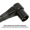 XLR to XLR Cable Elbow Male to Straight Female HiFi