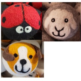 Impact Earth Lifestyle Cute Animal Wool Dryer Balls, Set of 3