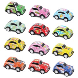12 Pcs Pull Back Cars,Mini Cars Toy for Kids,Push and Go Toy Cars for Toddler Party Bag Fillers, Mini Racing Vehicles for 2+ Year Old Boys, Girls, Back to School Teacher Rewards