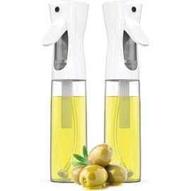 AYADUKA Olive Oil Sprayer - Air Fryer & Salad Cooking Gadget (200 ML, 1 PC White/Black)