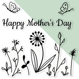 Extra Large 460mm 'Happy Mother's Day' Transparent/Clear Sticker Decal for Windows/Cars/Walls (DC00138747)