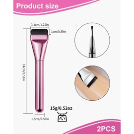 UYRVAPE 2 x Foundation Brush Flat, Powder Brush for Liquid, Flat Foundation Concealer Brush, Ultra Thin Foundation Brush, Foundation Brush, Makeup Concealer Brush, Gifts for Girls, Women