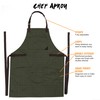 Under NY Sky Chef Apron - Professional Green Twill -