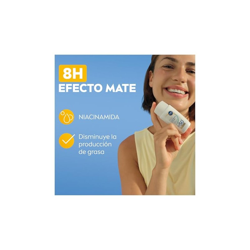 Protector Solar Facial NIVEA SUN Fluido Diario Derma Skin Clear