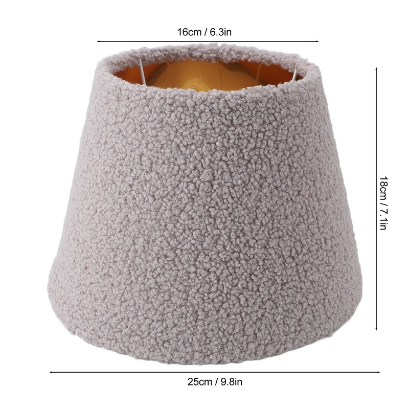 Table Lamp Shade Plush Cloth Tapered Simple Exquisite Lampshade for