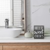 Pigort Pigort Hello Sweet Cheeks Sign - Bathroom Decor Modern