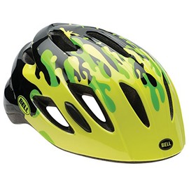 BELL Boy's Zipper Helmet - Pop Green Splat, One Size