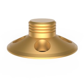 Turntable Weight for LP Vinyl,Zinc Alloy Record Disc Stabilizer,3”x1.26” Record Weight Clamp,High Precision for Player,CD Player (Gold)