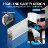 HYPERLITE Hexagon Garage LED Light, Upgraded 3 Level Dimmable 96W
