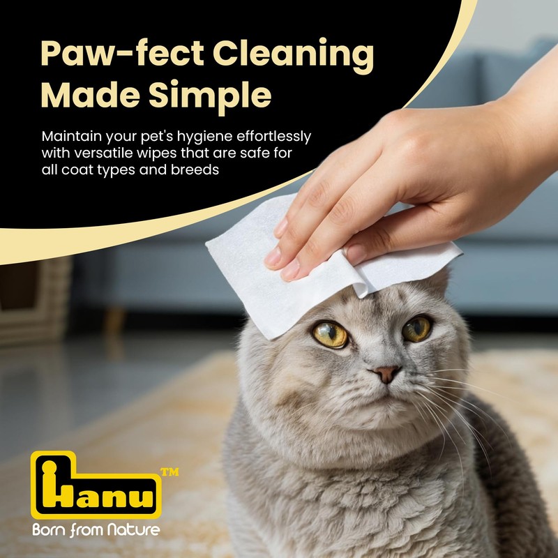 Hanu Pet Grooming Wipes