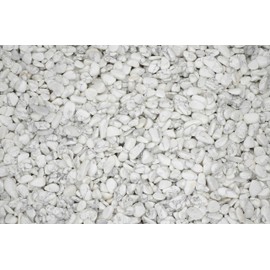 Fantasia Materials: 3 lbs Tumbled White Howlite (Magnesite) Stones from Africa - 0.40" to 0.60" avg. - Bulk Natural Polished Gemstone Supplies for Crafts, Reiki, Crystal Healing and More! (Size #4)