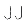 Coshar 4Pcs Stainless Steel J Hook Black 1-1/4 Inch PVC