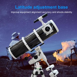 Wisoqu Latitude Adjustment Seat, 90° Adjustable Equatorial Wedge Latitude Base with 3/8in Base Interface, Telescope Mount for Astronomy Telescope Accessory (Green and White)