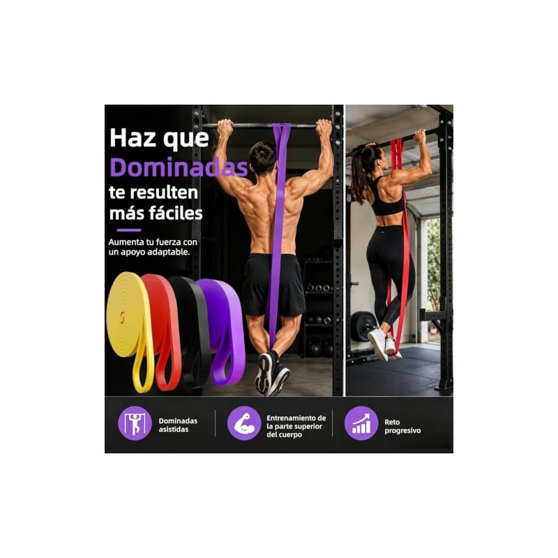 MOWE Liga de Resistencia para Ejercicio : con 2 Asas,