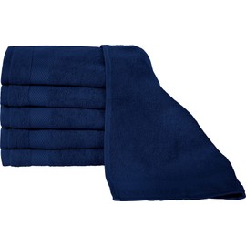 Erwin Müller Sindelfingen Guest Towel Pack of 6 Terry Towels Boil-Proof Dark Blue Size 30 x 50 cm