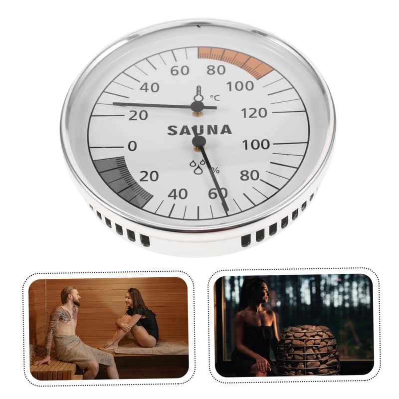 iplusmile Sauna Temperature and Humidity Gauge Dual Use Hygrometer for