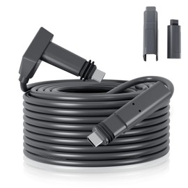BarBaren for Starlink Cable 16.4 FT for Starlink Actuated Gen 2, Starlink Replacement Cable for Starlink Accessories Satellite V2 Extension Cable with Waterproof End Caps, Gray(16.4 FT/5 M)
