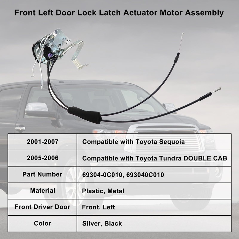 SecosAutoparts Front Left Door Lock Latch Actuator Motor Assembly Driver