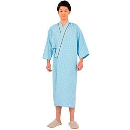 Patient Clothing (Unisex), 8/4 Sleeves, Kimono 59-441 (Blue) 3L Sumisho Montblanc Medical Use