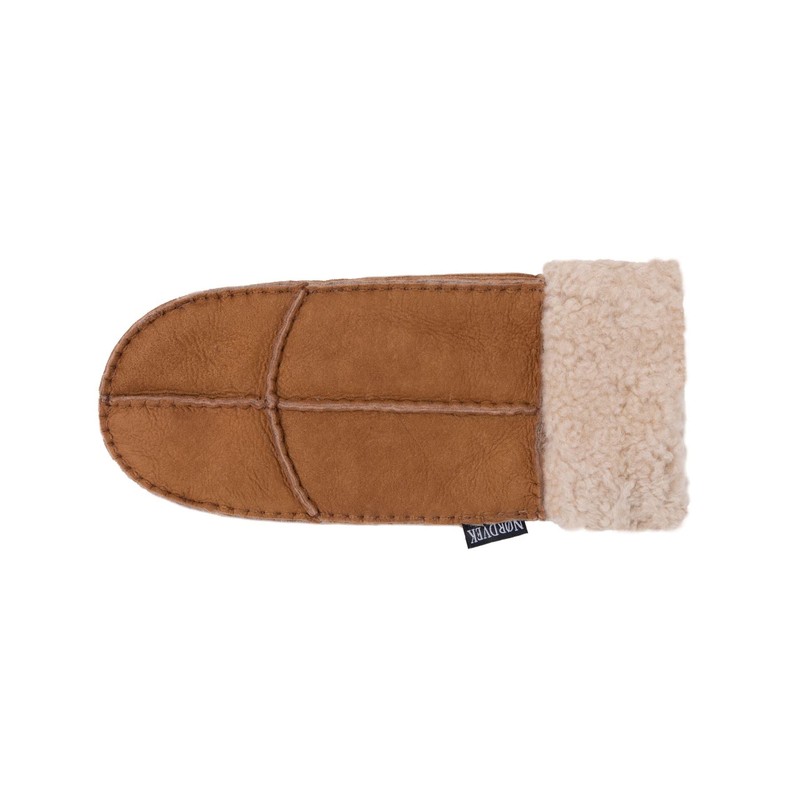 Nordvek Womens Sheepskin Mittens - Adjustable Turnover Cuff # 308-100