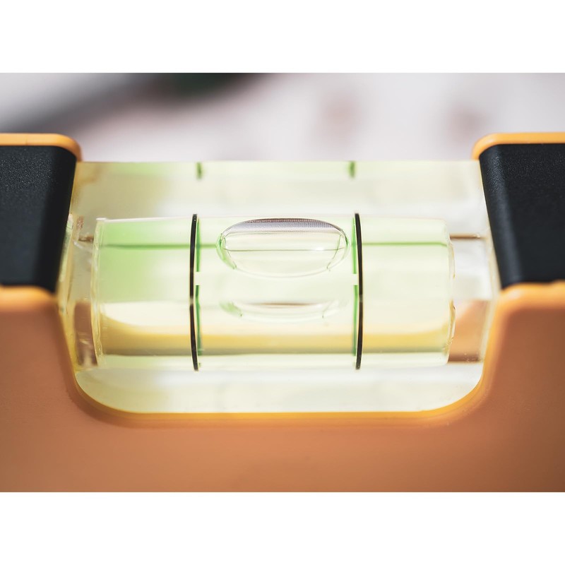 sourcing map 6pcs Cylindrical Bubble Level 9.5x34mm Mini Bullseye Spirit