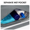 WANDF Drawstring Backpack, Sports Gym Bag with Wet Pocket, Water