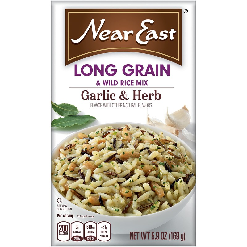 Near East Long Rain & Wild Rice Mix, Garlic &