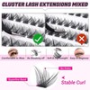 Lash Extension Kit, DIY Lash Clusters 117 Pcs with Strong