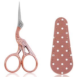 BIHRTC 3.6 Inch Embroidery Scissors Small Precision Embroidery Scissors Stainless Steel Scissors Crafting Shears Crochet Scissors for Needlework Threading Sewing Handcraft Artwork DIY Tools