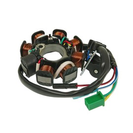 Alternator stator, 8 spools, for GY6 125 ccm, 150 ccm
