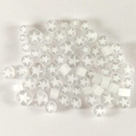 White Star Murrine 12104-96 Millefiori COE 96 Glacial Art Glass