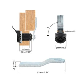 PATIKIL Triangle Cam Lock, 2 Pack Tubular Cabinet Drawer Lock 1-1/4" Cylinder Length Fits Up to 1-1/16" Thick Panel with Small Keys for Electric Cabinet Water and Gas Meter