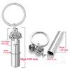 BOPREINA Cremation Jewelry Urn Keychain for Ashes Stainless Steel Tree