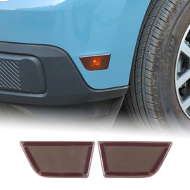 Car Front Bumper Side Marker Lights Lamp Housings Compatible with Ford Maverick 2022 Car Front Bumper Width Lamp Blackened Patch Car Turn Signal Parking Lights Lamps Cover Trim Exterior Accessories