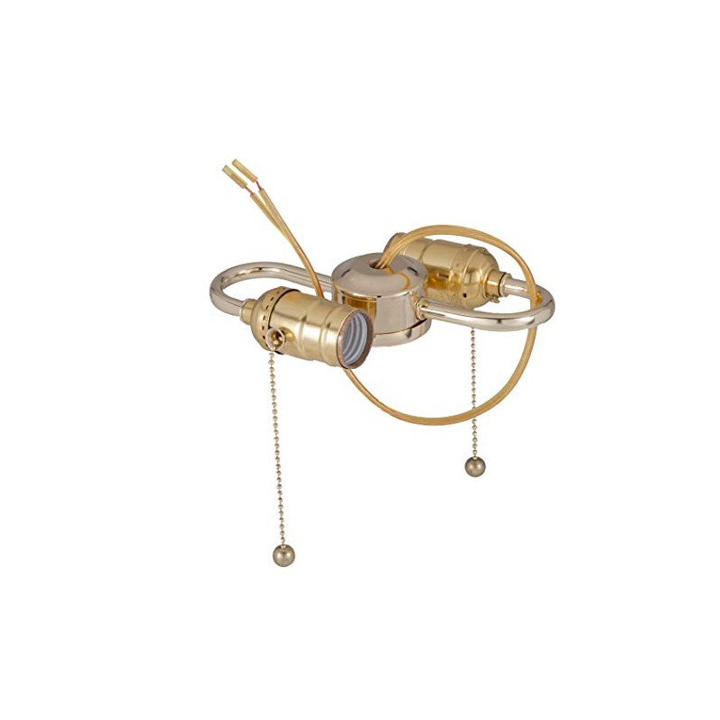 B&P Lamp® 2-Light S Type Cluster Body with Pull Chain