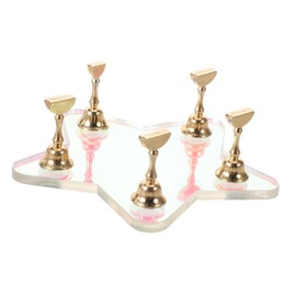 minkissy Acrylic Nail Practice Holder Magnetic Display Stand for Nail Art DIY Tool for Beginners Professionals Reliable Acrylic Base for Home Salon Use