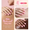 Morily Pink Press on Nails - Glossy Short Oval Fake