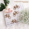 20 Pcs Bicycle Shape Metal Paper Clips Coffee Bookmark Office