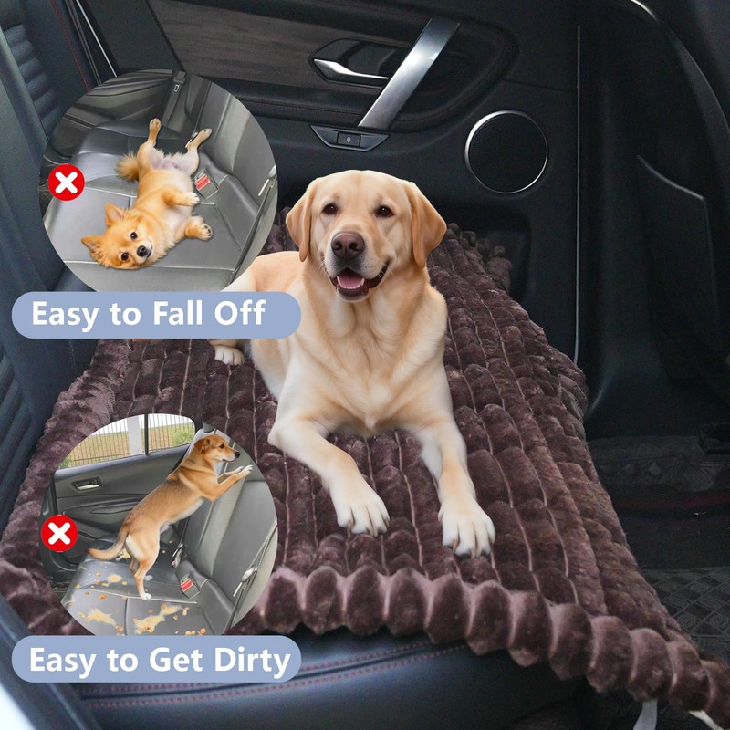 Gdmhy Dog Bed for Car Back Seat, Waterproof Dog Blanket