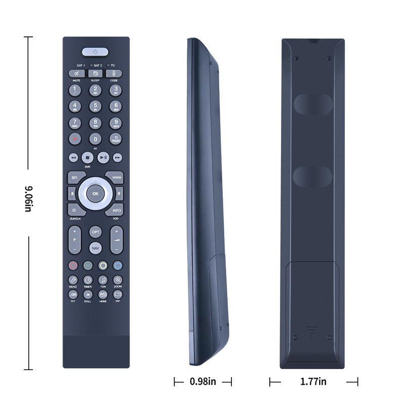Replace Remote Control Fit for TechniSat 2530401010102 DIGIPLUS UHD S