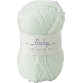 James C Brett Baby Shimmer DK Wool/Yarn - BS1 Mint